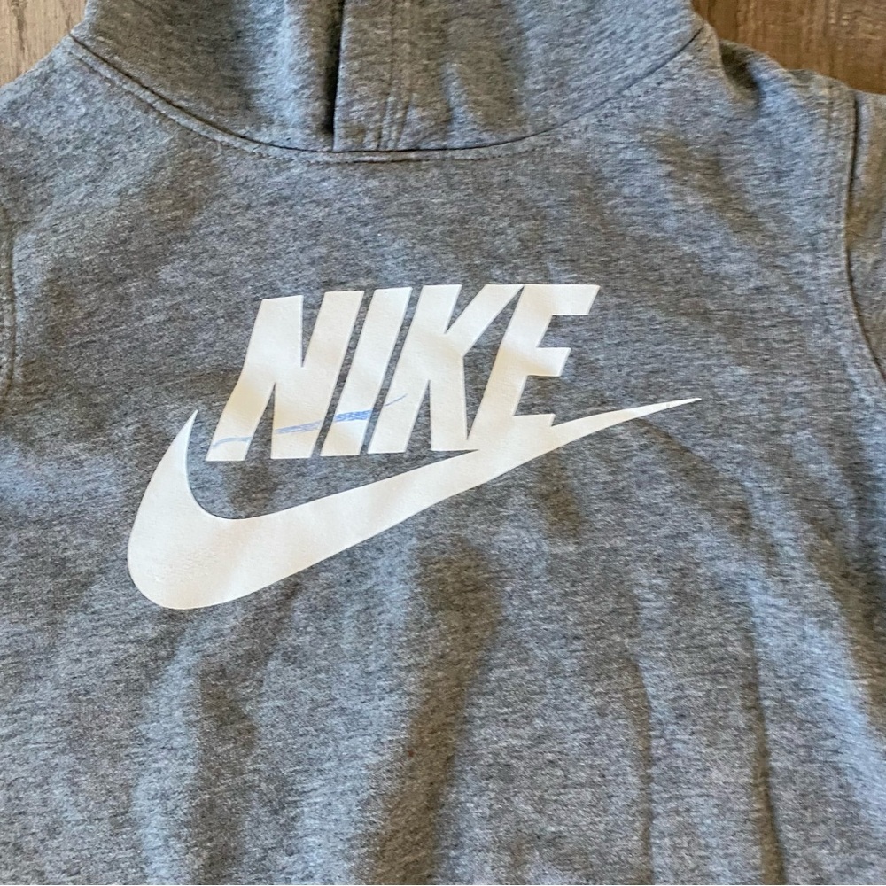 Nike Gray Hoodie kids sweater shirt size S - Picture 4 of 10